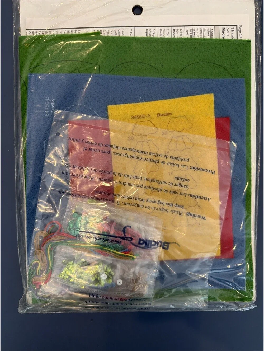 Rare DIY Bucilla Jeweled Ornament Kit 6 Ornaments New Sealed